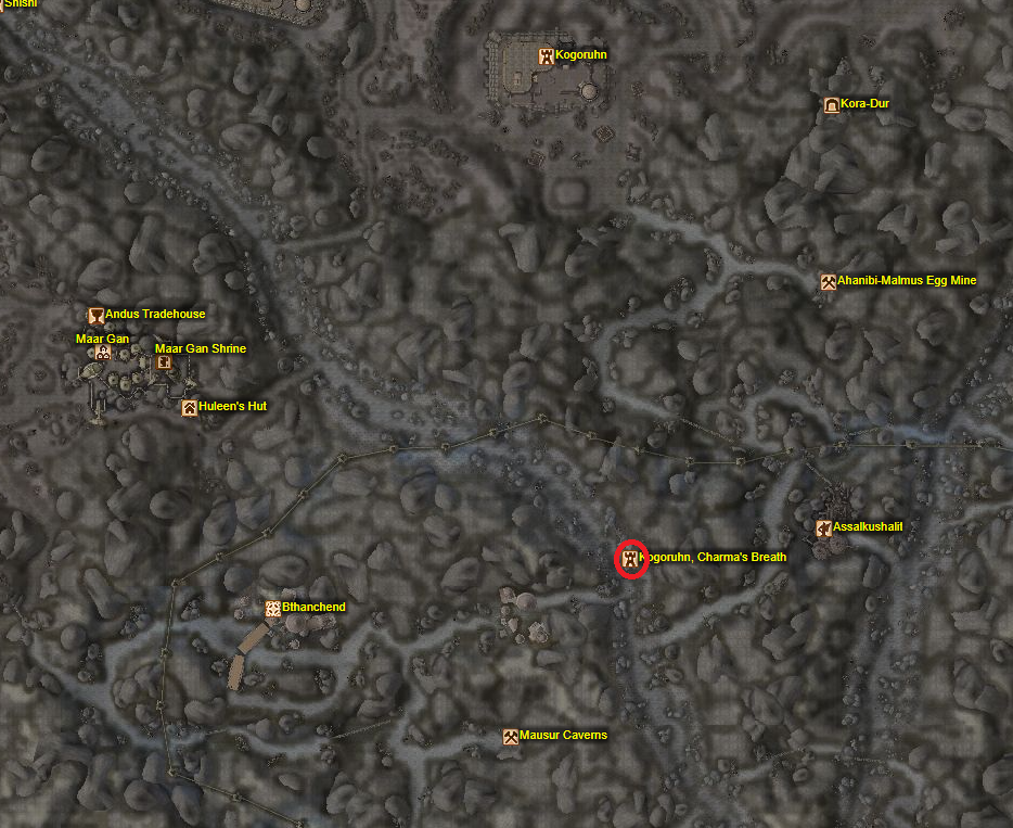 Kogoruhn Charmas Breath Map Location